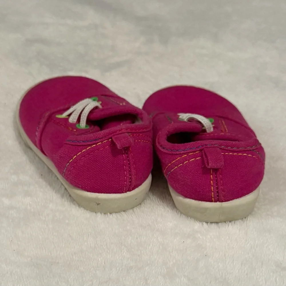 Faded Glory baby size 3 magenta pink slip on shoes